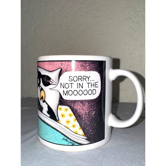 Long Overdue Tuscany Collection Ceramic Mug With Funny Cow Graphics & Text - Picture 3 of 6